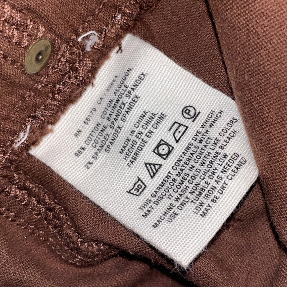 EUC Anthropologie Pilcro & the Letterpress Velvet Velour Ankle Pants Size 31 - Picture 6 of 8